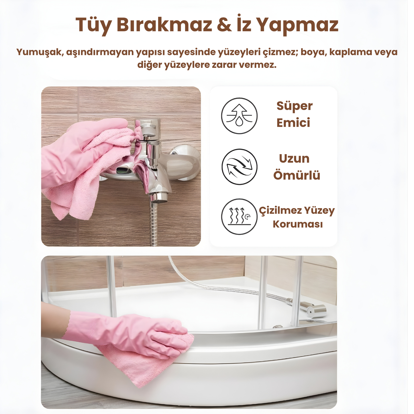 Snowly CleanX™ Mikrofiber Rulo Havlu